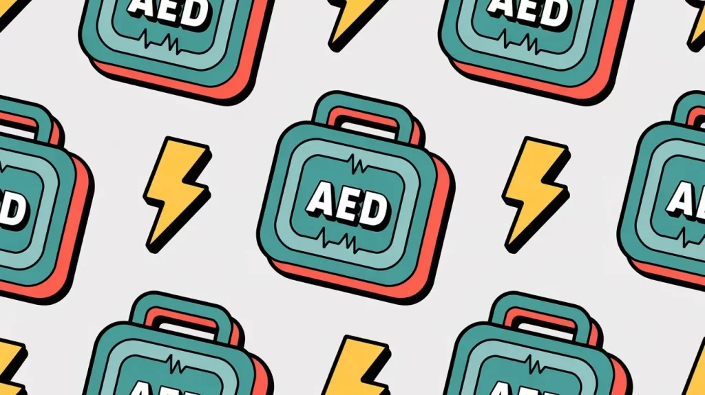 defibrillator cartoon